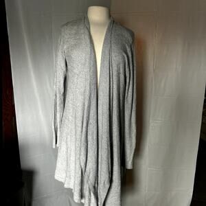 Barefoot Dreams Blue Gray Cardigan Sweater Women's Size L/XL